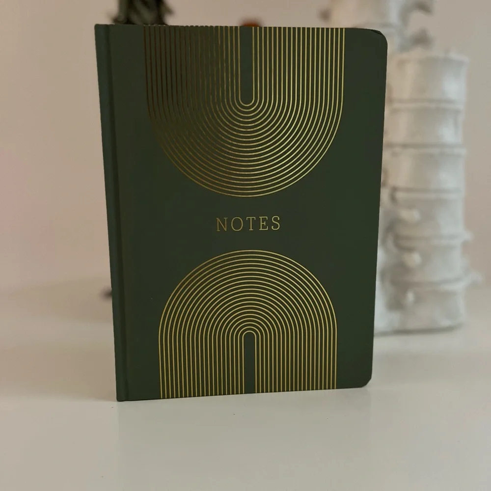 Boho 120 Page Notebook with Gold Accents
